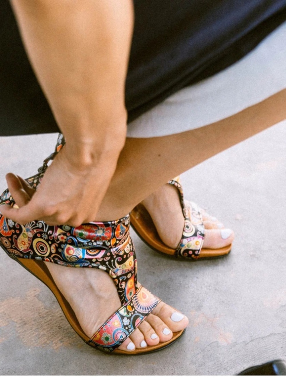 Embassy London downtown colorful sandals size EU 36 US 5-5.5 - Picture 2 of 10